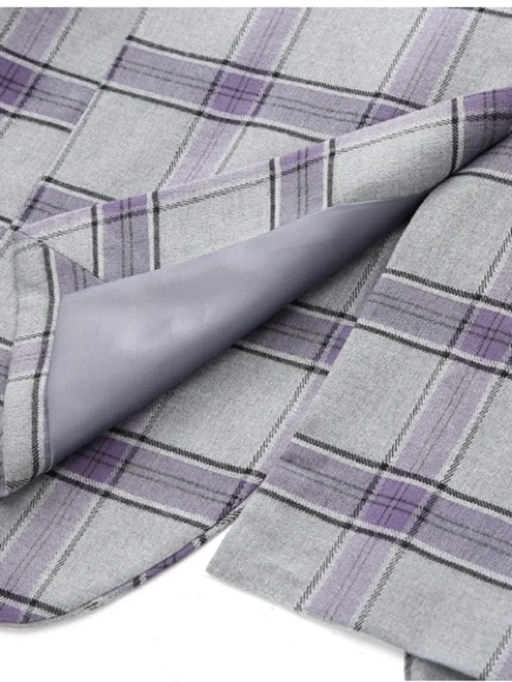 TALLIA Gray and Lavender Windowpane Plaid Sport Coat